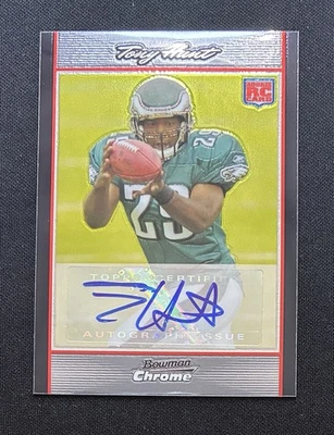 2007 Bowman Chrome Tony Hunt RC Auto #BC70 Philadelphia Eagles - Image 1 of 2