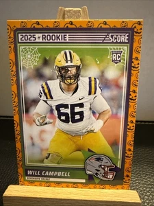 Will Campbell RC - 2025 Score A Treat #25 - New England Patriots - NMMT  - Picture 1 of 2