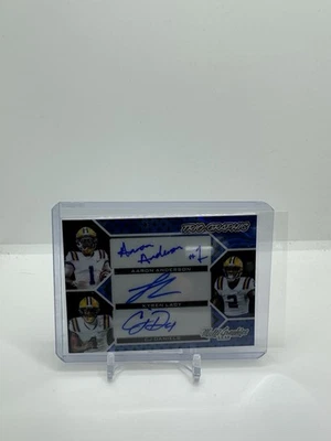 Hoja ecléctica 2024 Aaron Anderson, Kyren Lacy, CJ DANIELS TRIPLE AUTOMÁTICO 6/8 Foto 1 de 2