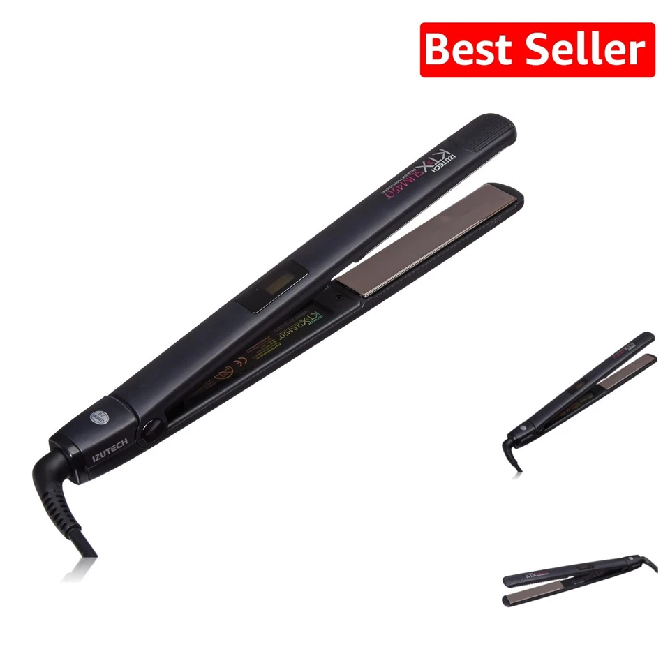 Izutech KTX Slim450 Titanium Professional Flat Iron Hair Straightener Gift
