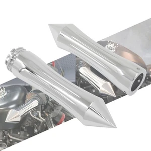 1" Billet Spike Hand Grips Handlebar For Harley Touring Sportster Dyna Softail - Picture 1 of 15