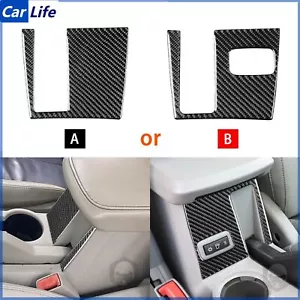 Real Carbon Fiber Central Armrest Box Base Panel Cover For Dodge Avenger 2008-10 - Picture 1 of 24