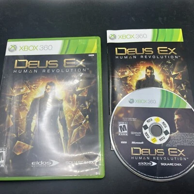Deus Ex: Human Revolution (Microsoft Xbox 360, 2011) Tested And Working CIB - Image 1 of 4