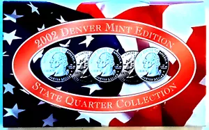 2002 Denver Mint 5-Coin State Quarter BU Set w/ COA - Picture 1 of 5