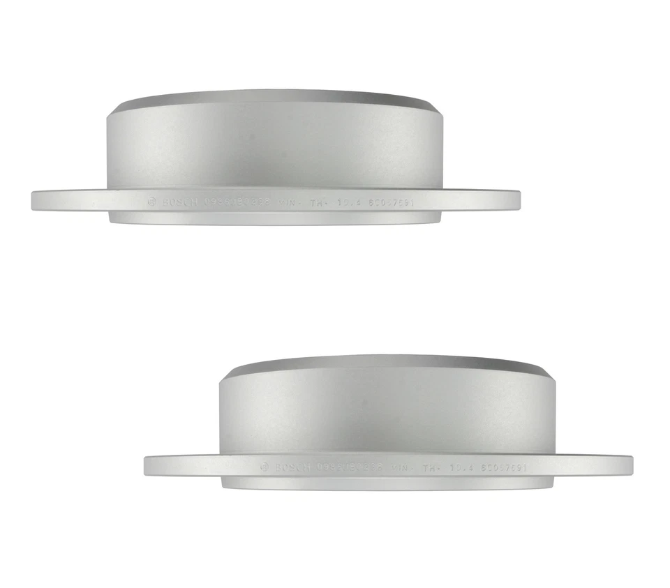 Juego de pares de 2 rotores de freno de disco sólido traseros Bosch de 316 mm para Jeep Wrangler 2007-2018 Foto 1 de 1