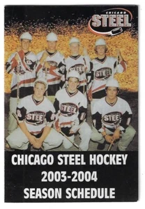 2003-04 Chicago Steel USHL Hockey Spielplan!!! Green River Lines - Bild 1 von 1