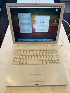 Laptop Apple iBook 14" G4 1.33GHZ 512MB 60GB Combo Tiger ¡¡BONITA!!! - Imagen 1 de 11