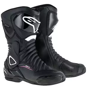 Alpinestars SMX-6 V2 Stella Motorcycle Motorbike Boots Drystar Black White Fuch - Picture 1 of 14