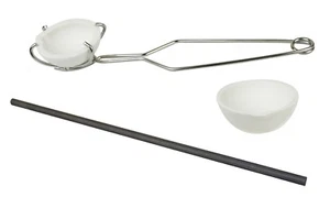 Torche Melting or Argent Kit Pinces Céramique Creuset Set Stir Rod Fragment 16A - Picture 1 of 1