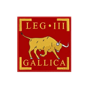 LEG III Gallica Patch Embroidered Iron-on Applique War Legion Crest SPQR Caesar - Picture 1 of 3