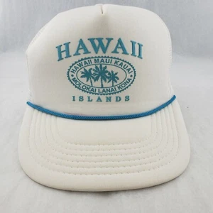Cord Hawaii Islands Trucker Snapback Mütze - Baseball Cap - weiß - Bild 1 von 10