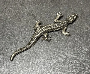 Broche prendedor de lagarto de plata de ley 925 - Imagen 1 de 6