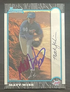 1999 Bowman International #398 Matt Wise Los Angeles Angels Signed Card Auto - Picture 1 of 1
