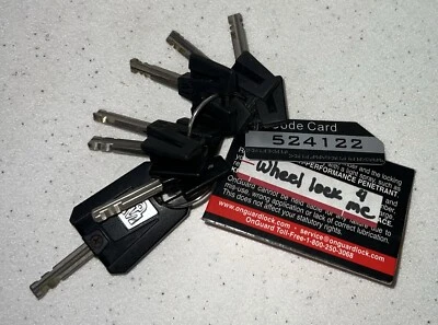 Chaves de substituição Bike Lock OnGuard One Mean Lock CÓDIGO 524122 NRM30B - Imagem 1 de 2