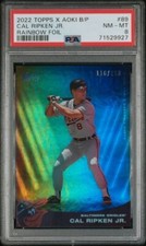 2022 Topps X Steve Aoki Rainbow Foil 116/150 Cal Ripken Jr PSA 9 MINT