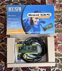 Elsa MICROLINK ISDN PCI CARD Modem Windows 95 98 PC Hardware Box Terminal - Photo 1/1