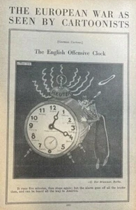 1916 World War I Cartoons Germany France England United States - Picture 1 of 5