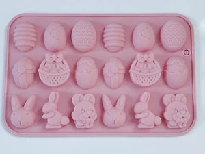 Easter Bunny Egg Chocolate Cookie Biscuit Cake Candy Silicone Baking Mold Mould - Picture 1 of 12