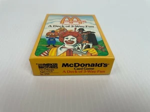1984 PARKER BROTHERS McDonald’s Card Game A Deck Of 3-Way Fun COMPLETE SET MINT - Picture 1 of 7