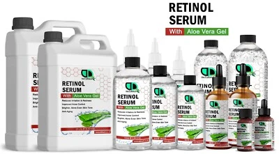 DD TECK Retinol Serum mit Aloe Vera Gel - Anti-Aging, Akne Kontrolle & Hautaufhellung