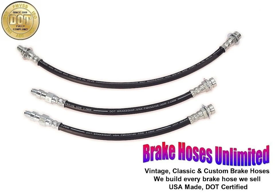 JUEGO MANGUERA FRENO BUICK RIVIERA 1963 1964 1965 Foto 1 de 2