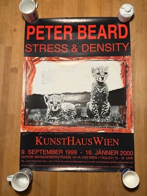 Póster 1999 Peter Beard Gallery Stress & Density Fahey Klein bolsos firmado Foto 1 de 4