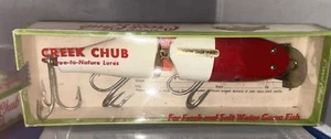 Wood Creek Chub Red/Wht  NIB Unused 6802 8-Inch Fishing Lure - Picture 1 of 8