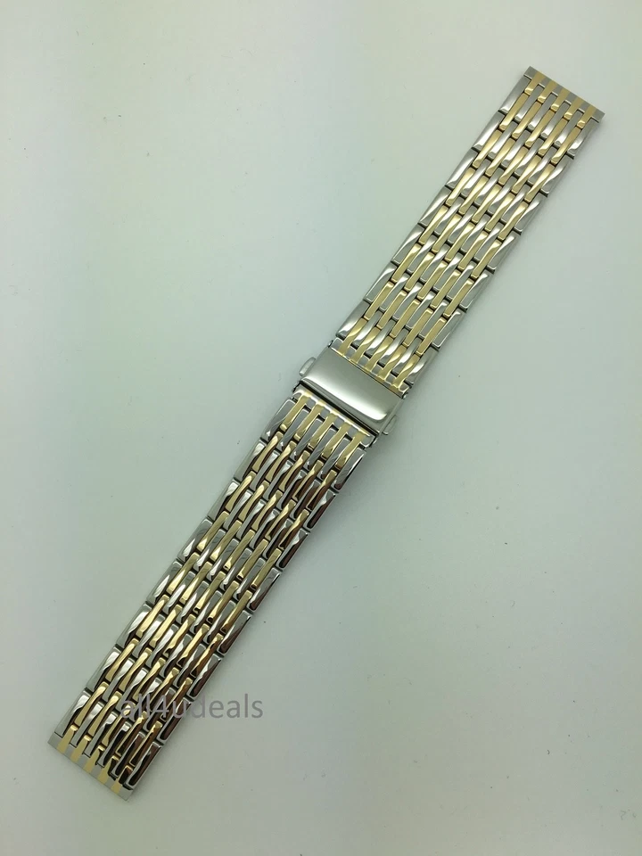 22 mm 24 mm MB9275-Y Hadley Roma Brillante Acero Inoxidable Ancho Metal Correa de Reloj para Hombres Foto 1 de 1