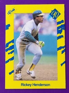 1990 Classic Yellow #T27 Rickey Henderson - A's