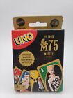 Mattel UNO 75th Anniversary Card Game – BRAND NEW IN BOX - 