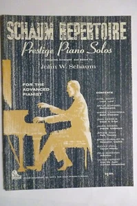 Old Stock REPERTOIRE Prestige Solos 1962 Advanced Pianist Piano songbook Schaum - Picture 1 of 1