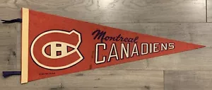 1970 MONTREAL CANADIENS NHL TEAM PENNANT - Picture 1 of 5