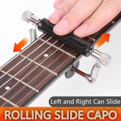 Tuning Tone Electric Guitar Guitar Adjustable Capo Sliding Capo Rolling Capo - image 1 of 4