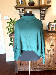 We the Free Moon Daisy Top XL Rollkragen Rib People Everglade grün OB1265755 - Bild 1 von 16