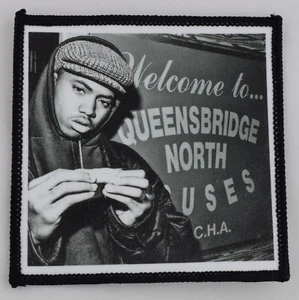 Patch - Nas Bienvenue Pour Queensbridge Rouleau Up Spliff à Coudre Badge 10x10cm - Bild 1 von 2