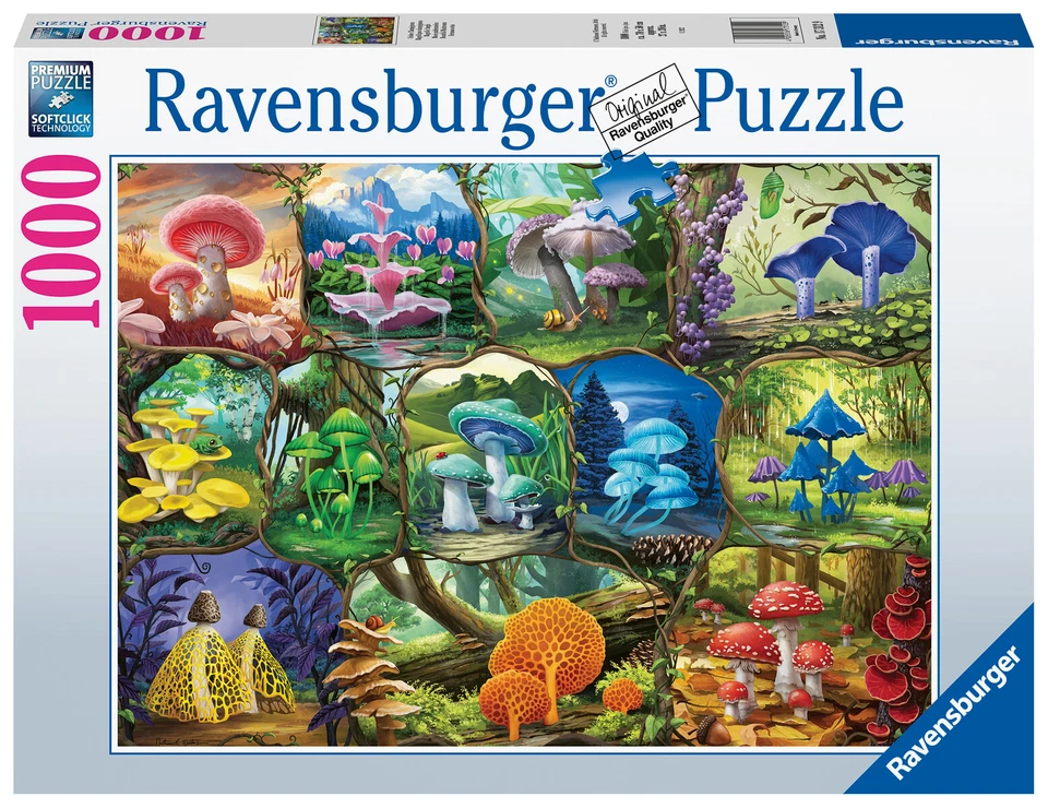 RAVENSBURGER PUZZLE*1000 TEILE*BEAUTIFUL MUSHROOMS*RARITÄT*NEU+OVP