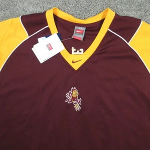 Arizona State Sun Devils Shirt Mens XXL 2XL Red Yellow Team Authentic Fit Dry - Picture 1 of 13