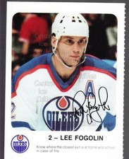 1986-87 Edmonton Oilers Red Rooster #6 Lee Fogolin