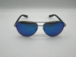 NEW Costa Del Mar PELI Polarized Sunglasses Silver/Blue Mirror Glass 580G - Picture 1 of 13