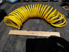 20NN25 COILED AIR HOSE, YELLOW, 1/4 NPT M --> F, 200PSI RATED, 25' LONG, VGC