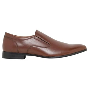 Mens Jm Julius Marlow Finland Tan Work Formal Slip On Dress Shoes - Picture 1 of 5