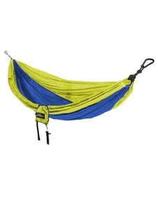 Náufrago Todo en Uno Hamaca de Viaje Azul/Amarillo Mochilero Camping Senderismo NUEVO - Imagen 1 de 2