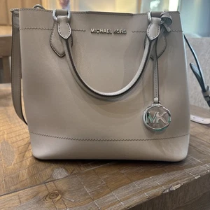Michael Kors Grey Eden Tote Leather Drawstring  - Picture 1 of 9