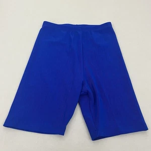 Pantalones Cortos De Colección The Body Co Para Mujer S Acanalados Tejido Brillante Nylon Spandex Bicicleta Azul - Imagen 1 de 4