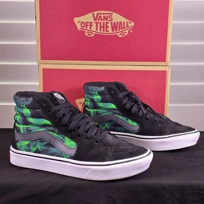Vans Unisex COMFYCUSH SK8-HI Tenis After Dark Verde y Negro Hombres 6.5/Wmn 8 Foto 1 de 4