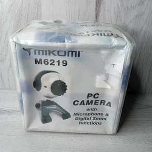 MIKOMI M6219 PC CAMERA WEBCAM - NEW IN DAMAGED BOX - RARE RETRO - Afbeelding 1 van 6