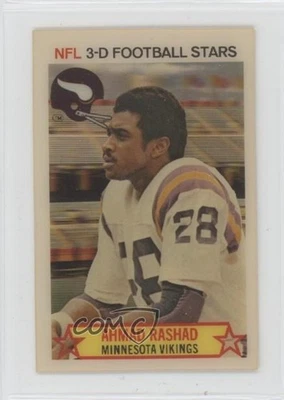 1980 Stop 'n Go NFL 3-D Football Stars Ahmad Rashad #31 - Image 1 of 2