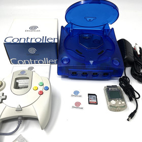 Maintained GDEMU---SEGA Dreamcast Skeleton Blue console system with [GDEMU]