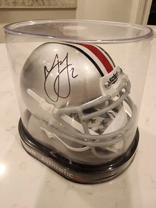 Marshon Lattimore Signed Schutt Mini Helmet Ohio State Buckeyes BAS COA - Picture 1 of 3