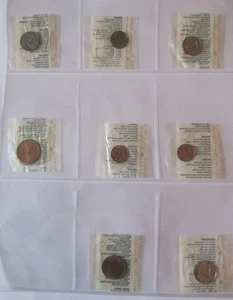 EIGHT (8) Vintage Wheaties International Coin Collection UNOPENED COINS $12 - Picture 1 of 2